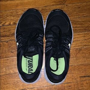 Nike Run Natural Free Flex black running shoes 7
